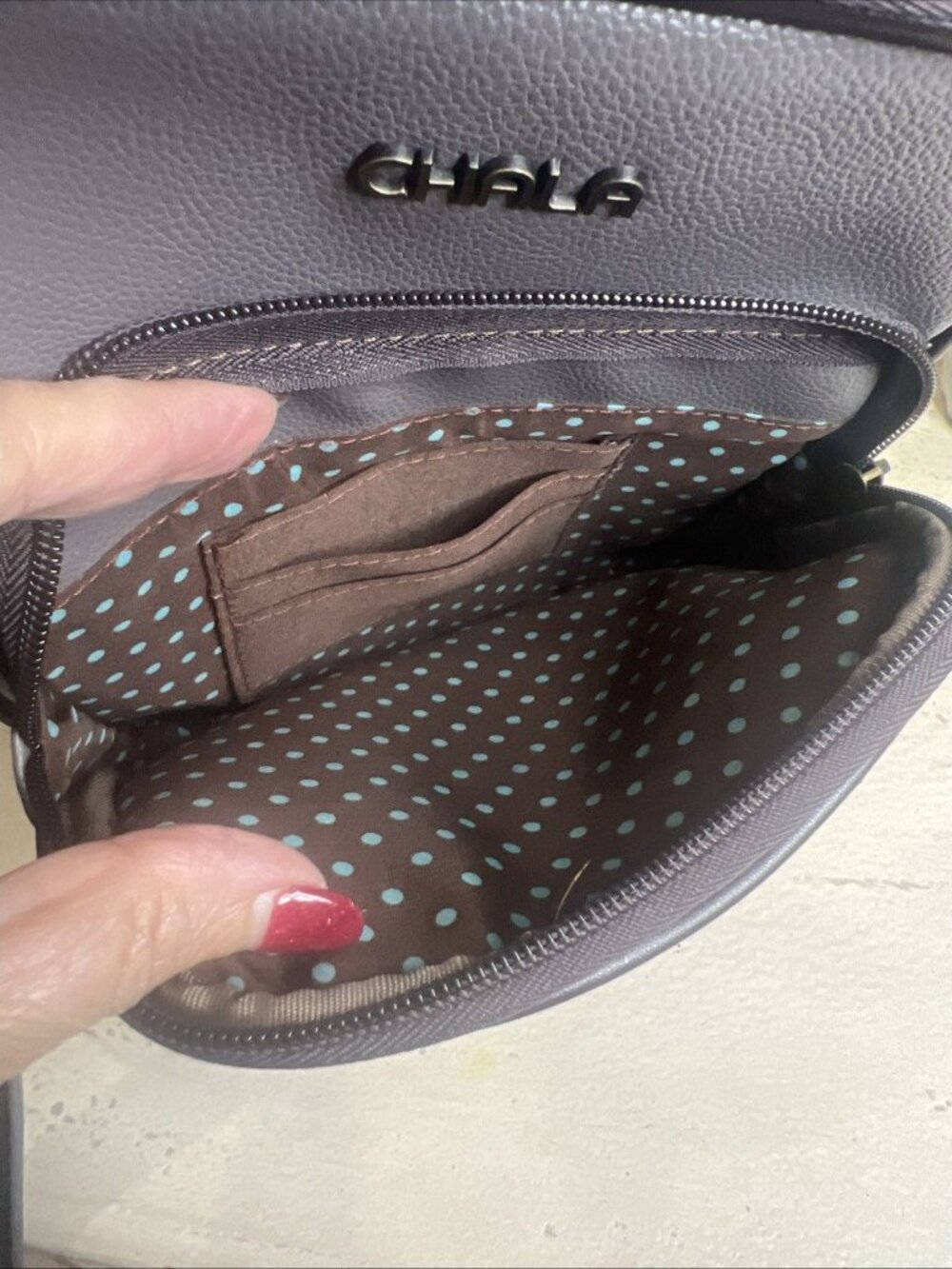 Chala Starburst Dazzled Organizer Crossbody Bag Boho Style - Picture 8 of 13